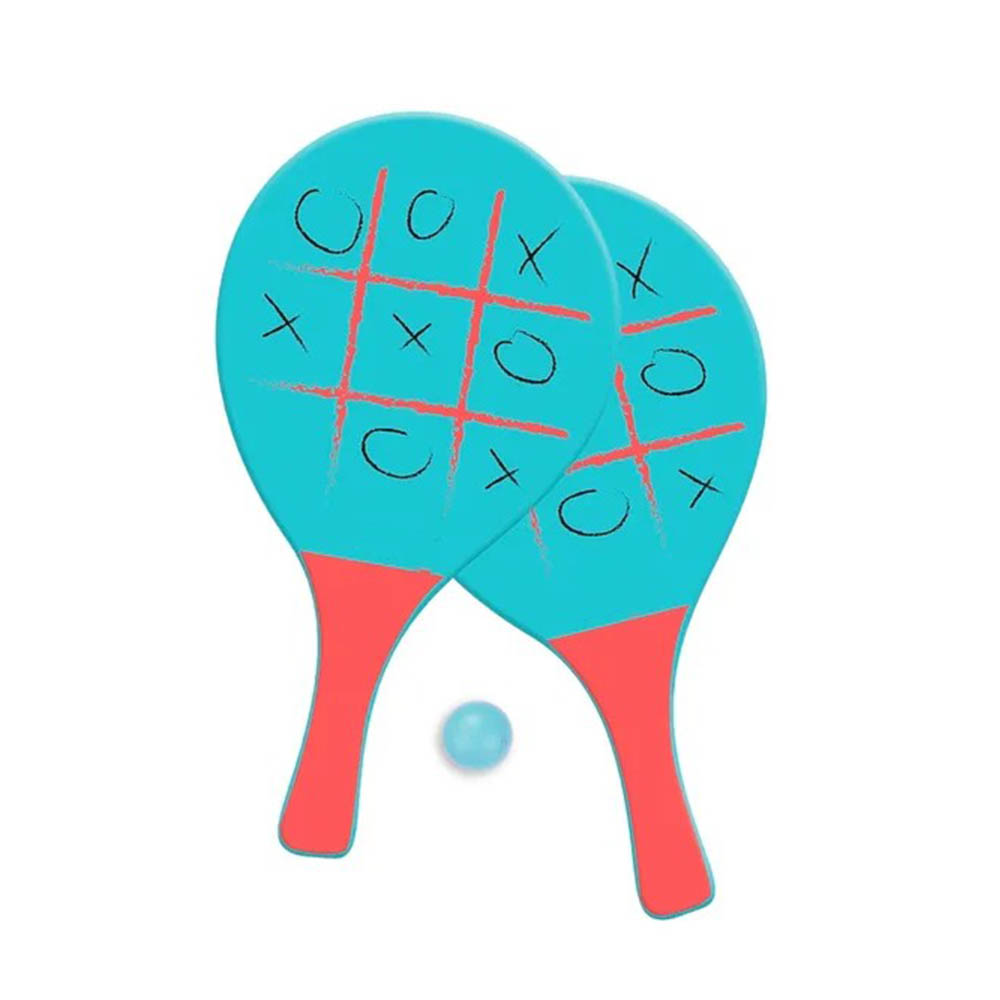 PlusHome Palas de playa madera o raquetas de playa con una bolsa de bolas incluida,facil de usar tanto para niño como adulto.38cm x 20cm .